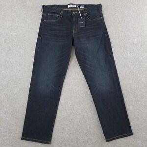 Peter Manning Johnny Jeans 33x29 Mens Denim Pants Dark Wash PMNYC  NWT Short Men